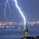 Illustration for article titled The Statue of Liberty Hit By Lightning